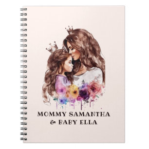 Adorable Mum and Daughter Bond (8) Notebook