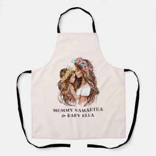 Adorable Mum and Daughter Bond (9) Apron