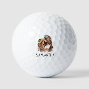 Adorable Mum and Daughter Bond (9) Golf Balls