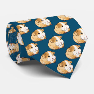 adorable new guinea pig pattern tie