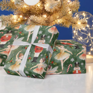 Adorable Nutcracker Ballet Christmas TMF26 Wrapping Paper