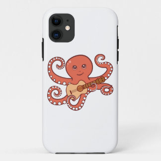 Adorable Octopus Playing Acoustic Guitar Cartoon Case-Mate iPhone Case