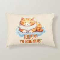 Adorable Orange Tabby Cat- I'm Trying My Best