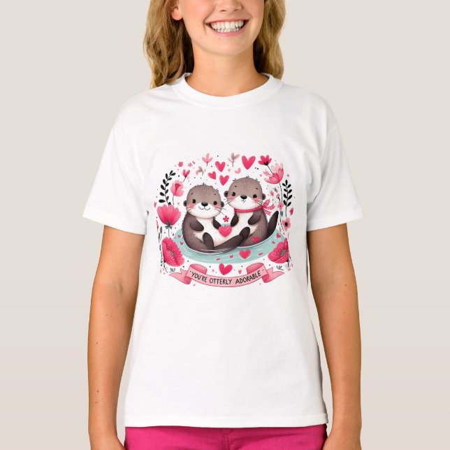 Adorable Otter pun T-Shirt (Front)