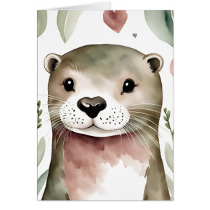 Adorable Otter Watercolor