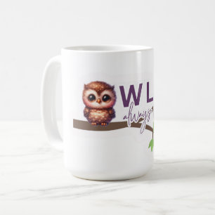 Adorable Owl Design Coffee Mug