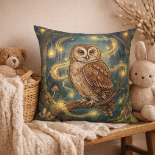 Adorable Owl Forest Animals Cushion