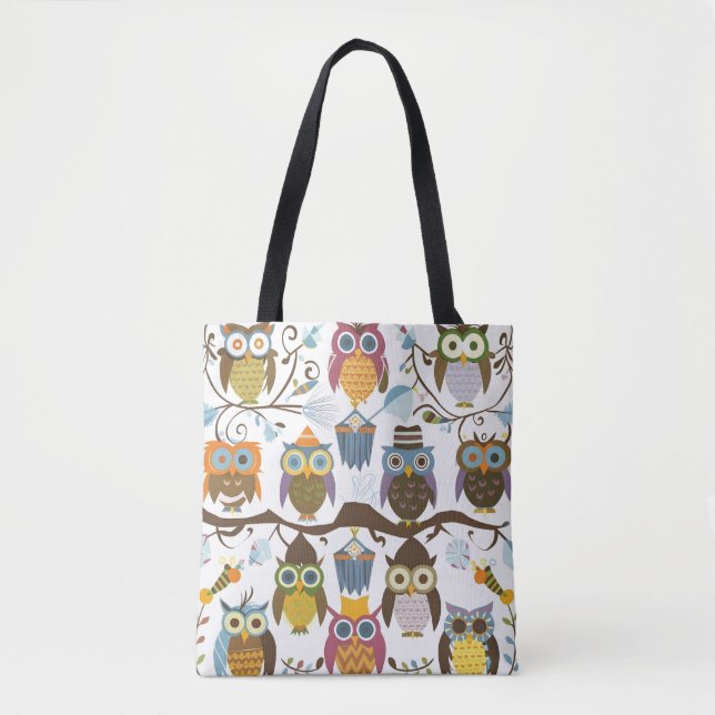 Adorable Owls stylish fashionable Tote Bags (Front)
