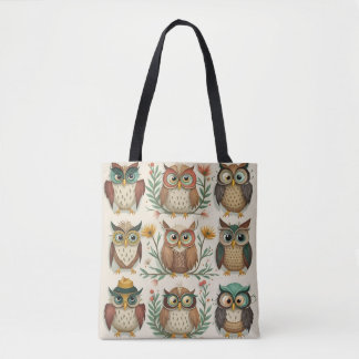 Adorable Owls stylish fashionable Tote Bags