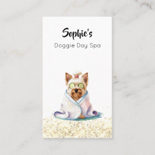Adorable Pampered Dog Spa Business Card