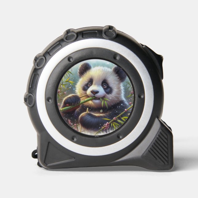 Adorable Panda Bear Eating Bamboo 1 (Front)