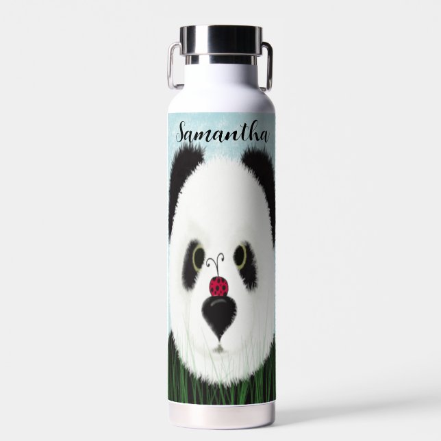 Adorable Panda Bear Water Bottle (Front)