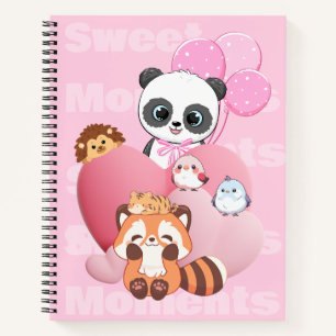Adorable Panda & Friends Design Notebook