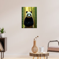 Adorable Panda in a Bamboo Forest