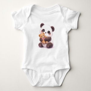Adorable Panda Infant Outfit Baby Bodysuit