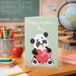 Adorable Panda Mother’s Day Card