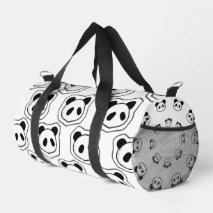 Adorable Panda Pattern Duffle Bag