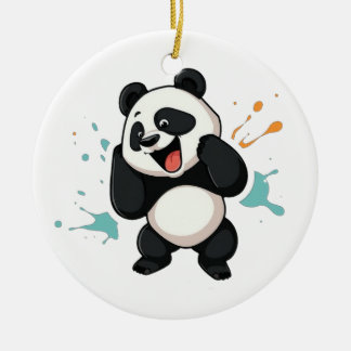 Adorable Panda Pendant – A Charming Touch to Your  Ceramic Tree Decoration