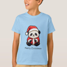 Adorable Panda Santa Claus Christmas T-Shirt