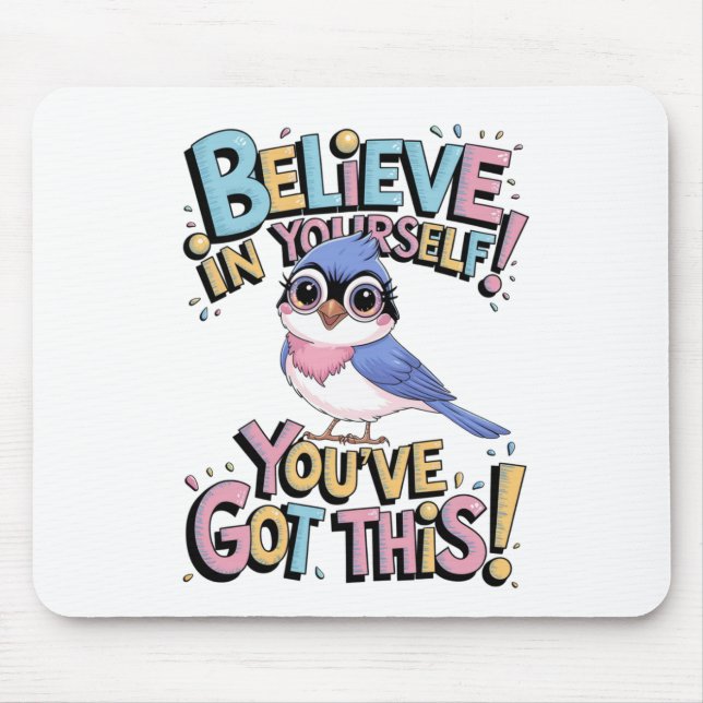 Adorable Parrot Desk Mat Mouse Pad (Front)