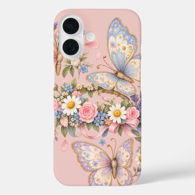 Adorable Pastel Butterfly Art  Case-Mate iPhone Case (Back)
