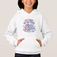 Adorable Pastel Tired Cat Pullover Aesthetic Hoodi