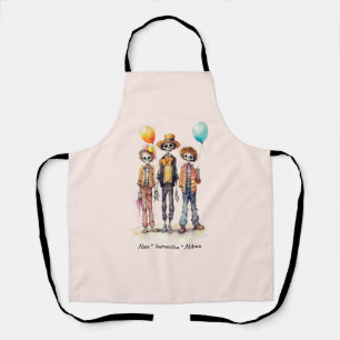 Adorable Pastel Zombie Trio - Cute Halloween (2) Apron