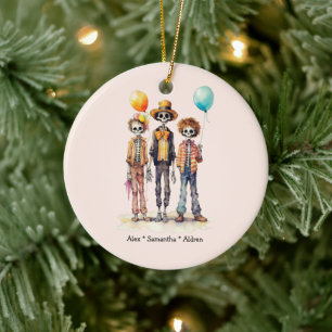 Adorable Pastel Zombie Trio - Cute Halloween (2) Ceramic Tree Decoration