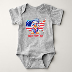 Adorable Patriotic  Baby Bodysuit