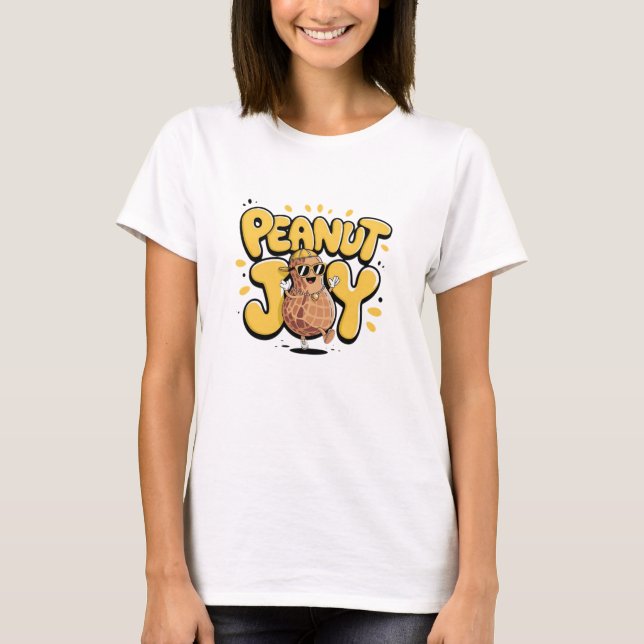 Adorable Peanut Graphics for Kawaii Fans T-Shirt (Front)