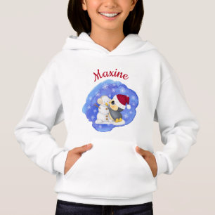 Adorable Penguin And Snowman With Name