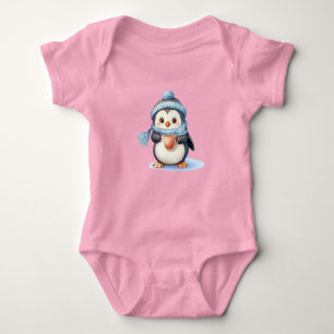 🎅 Adorable Penguin Baby Christmas Outfit Bodysuit