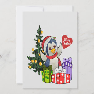 Adorable Penguin Christmas Card