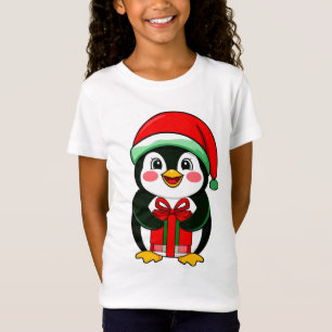 Adorable Penguin Dressed for Christmas T-Shirt