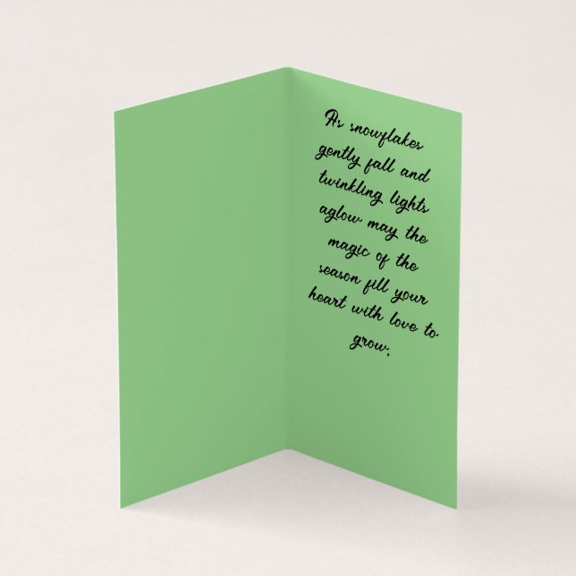 adorable penguins Christmas card (Inside)