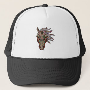 Adorable pfergekopf metallised horse head trucker hat