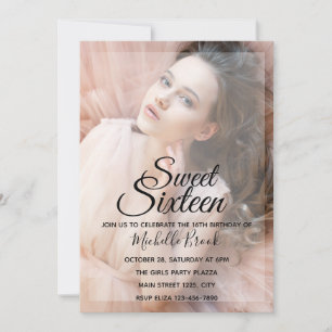 Adorable Photo Template - Sweet Sixteen