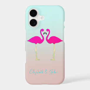 Adorable Pink Flamingos In Love-Personalised