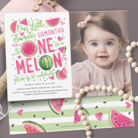 Adorable Pink Watermelon, Cute Summer 1st birthday