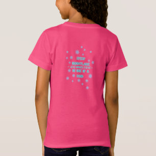 Adorable Pink Winter Dragon – Magical Snowflake T-Shirt