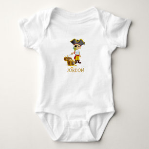 Adorable Pirate Baby Baby Bodysuit