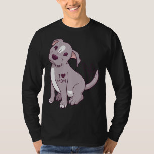 Adorable Pitbull Lover Cute Pitbull Dog Pitbull Mo T-Shirt