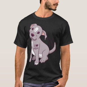 Adorable Pitbull Lover Cute Pitbull Dog Pitbull Mo T-Shirt