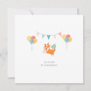 Adorable Playful Birthday Cute Corgi Dog Moms Pet  Holiday Card