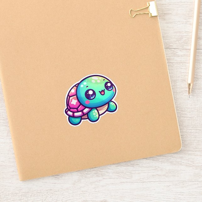 Adorable Playful colourful Shell Turtle  (Notebook)