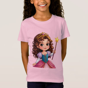 Adorable Princess Holding Magic Wand T-Shirt