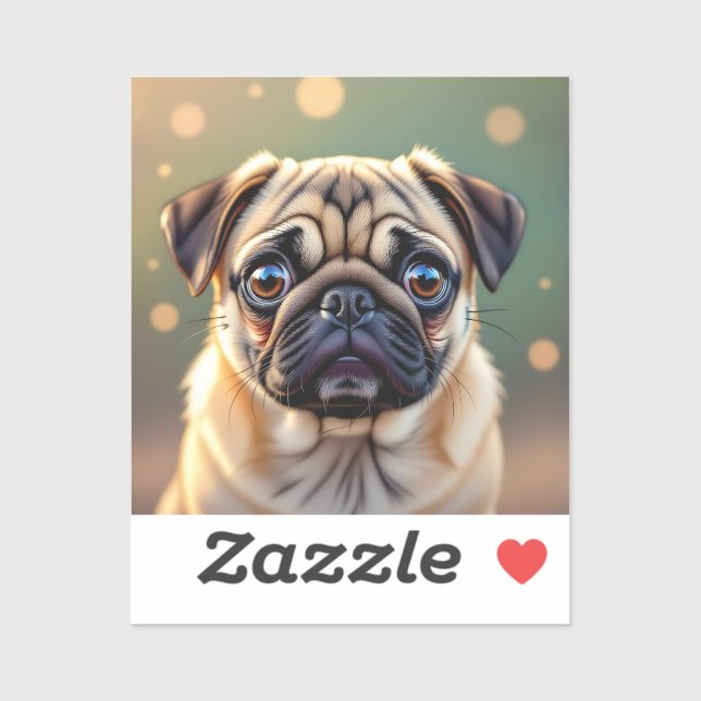Adorable Pug Close up | Cute Dog (Sheet)