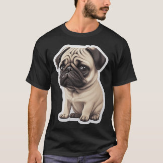 Adorable Pug Puppy Delight T-Shirt