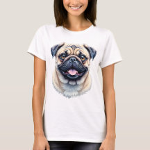Adorable Pug with Big Eyes – Sweet Dog Motif