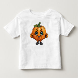 Adorable Pumpkin with face Toddler T-Shirt